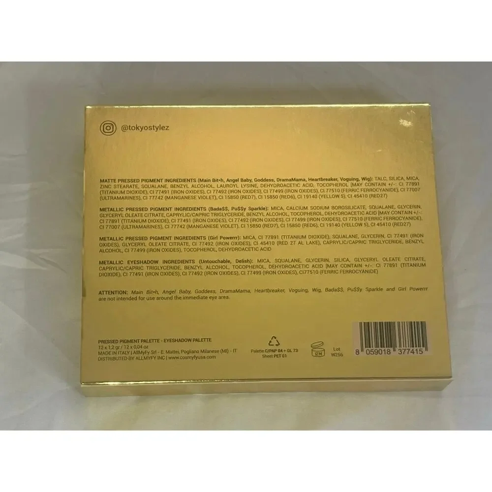 Cosmyfy Mama Mia Cosmetics Pressed Pigment Pallet Eyeshadow Pallet New